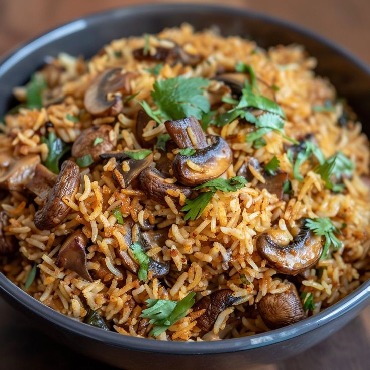 MUSHROOM PULAO
